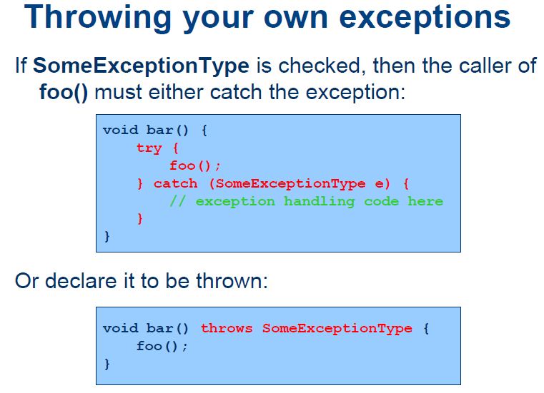 throws clause